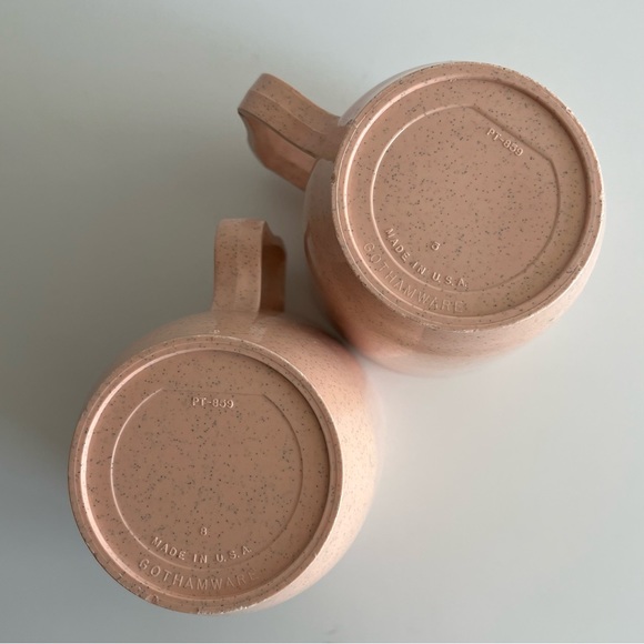 Vintage Gothamware 2 Cups & 5 Divided Plates Set of 7 MCM Made in USA - Picture 5 of 16